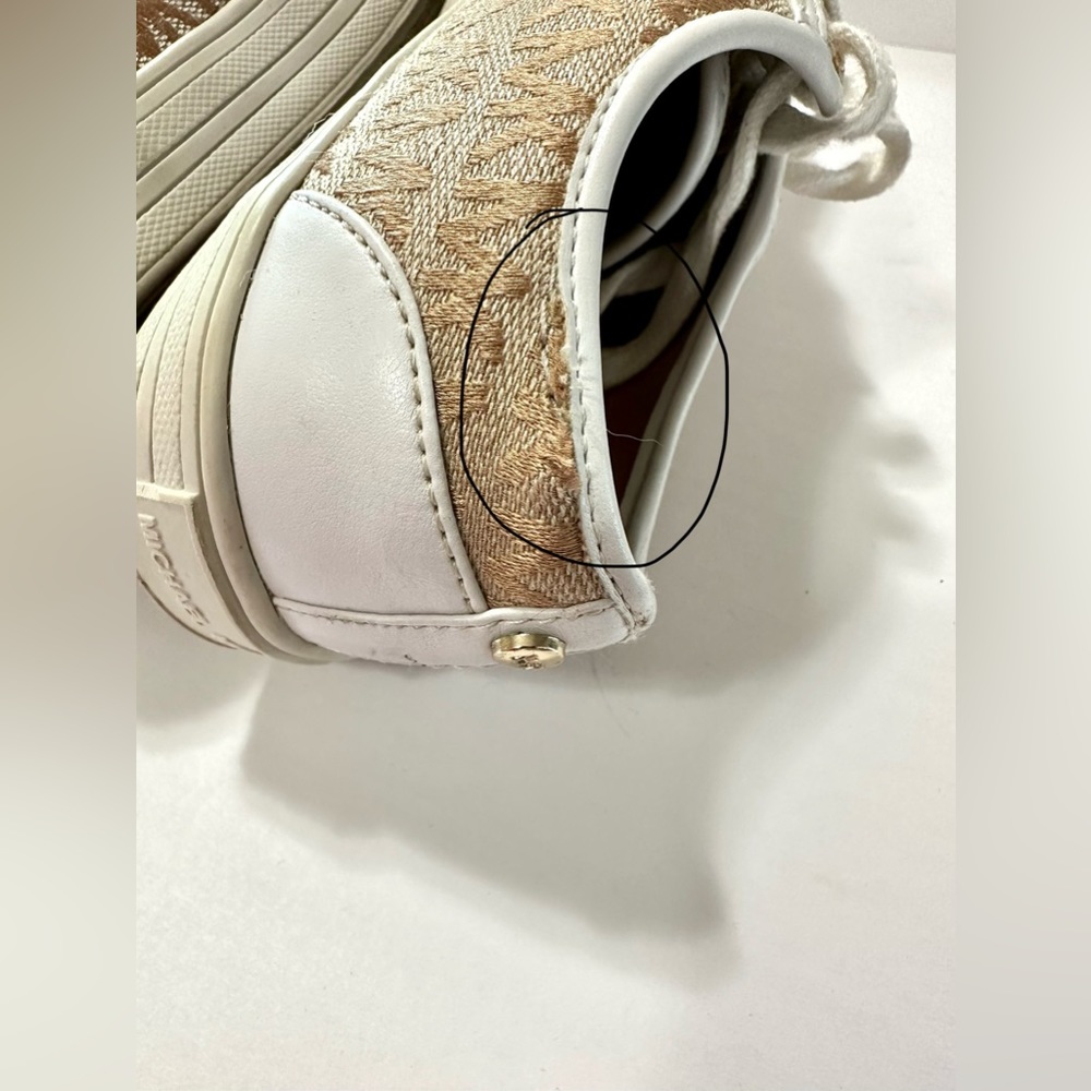 MICHAEL Michael Kors Girl Youth Ivy Nettle Sneaker Camel 2 US - Picture 7 of 9